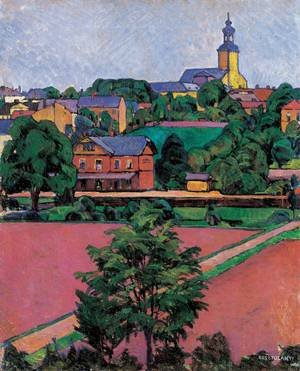 Peinture à l'huile Gyula Kosztolányi-Kann | Habillez vos murs vides avec élégance