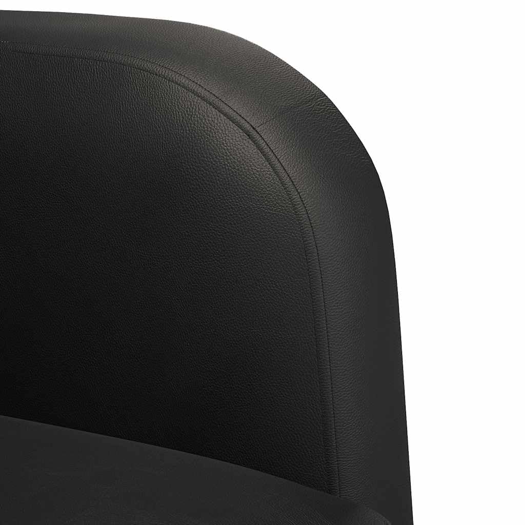 vidaXL Sessel mit Armlehnen Schwarz 54 cm Kunstleder, Sofasessel, Fernsehsessel, Relaxsessel, Einzelsofa, Relaxsofa, Wohnzimmer Sessel