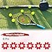 TIXIPEM Tennis Racket Dampener [6PCS] - Funny Flower Shape Silicone Tennis Shock Absorber Racket Vibration Dampener Use for Racket [Red]