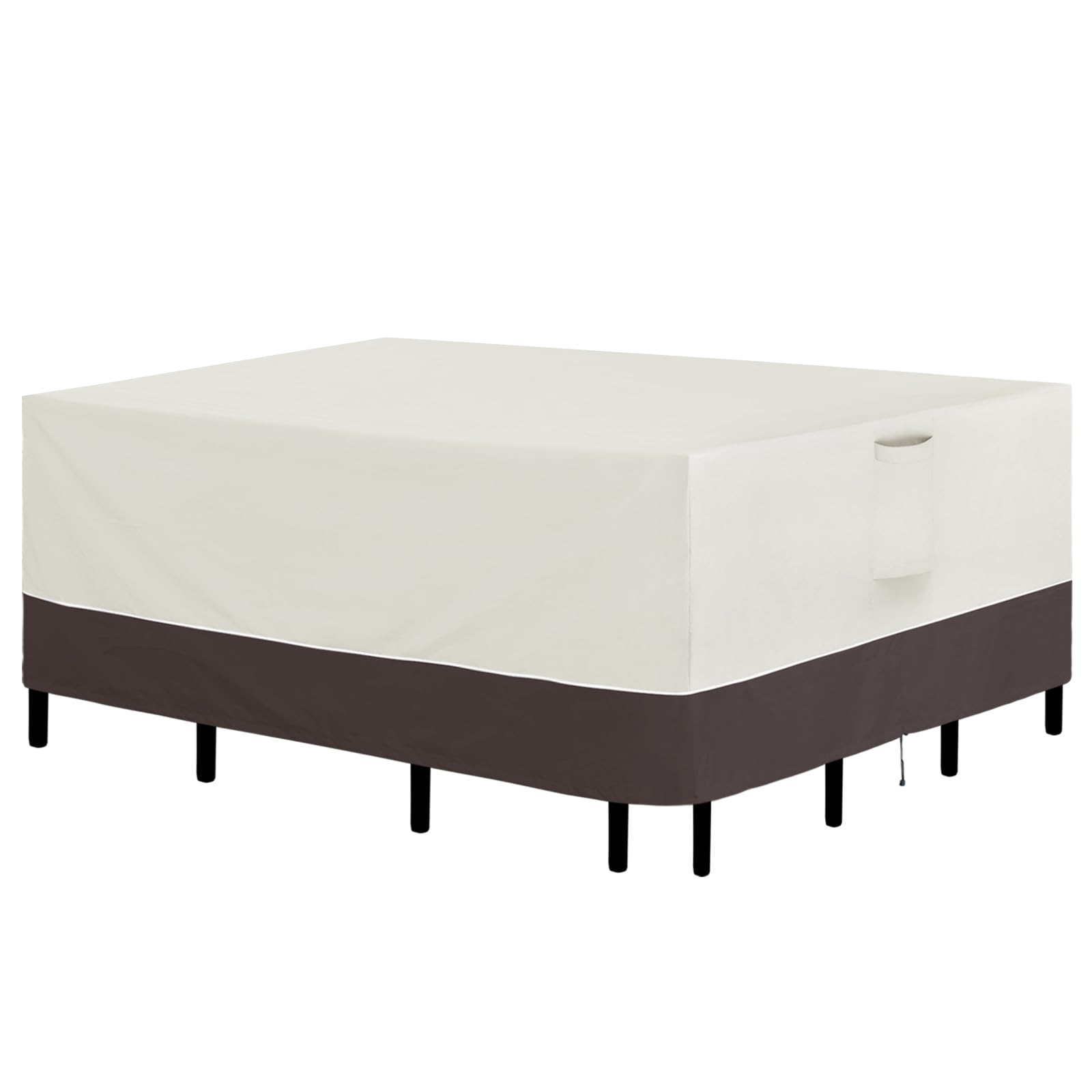 Easy-Going Patio Furniture Cover 126"x63" Rectangle Outdoor Table and Chair Set Covers Waterproof UV Resistant Outdoor Sectional Sofa Set Covers,