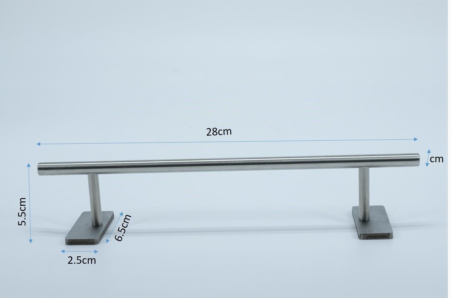 LEEFAI Barre d'obstacles de 28 x 5,5 cm en acier inoxydable - Mini skateboard rond pour vos rampes et votre parc