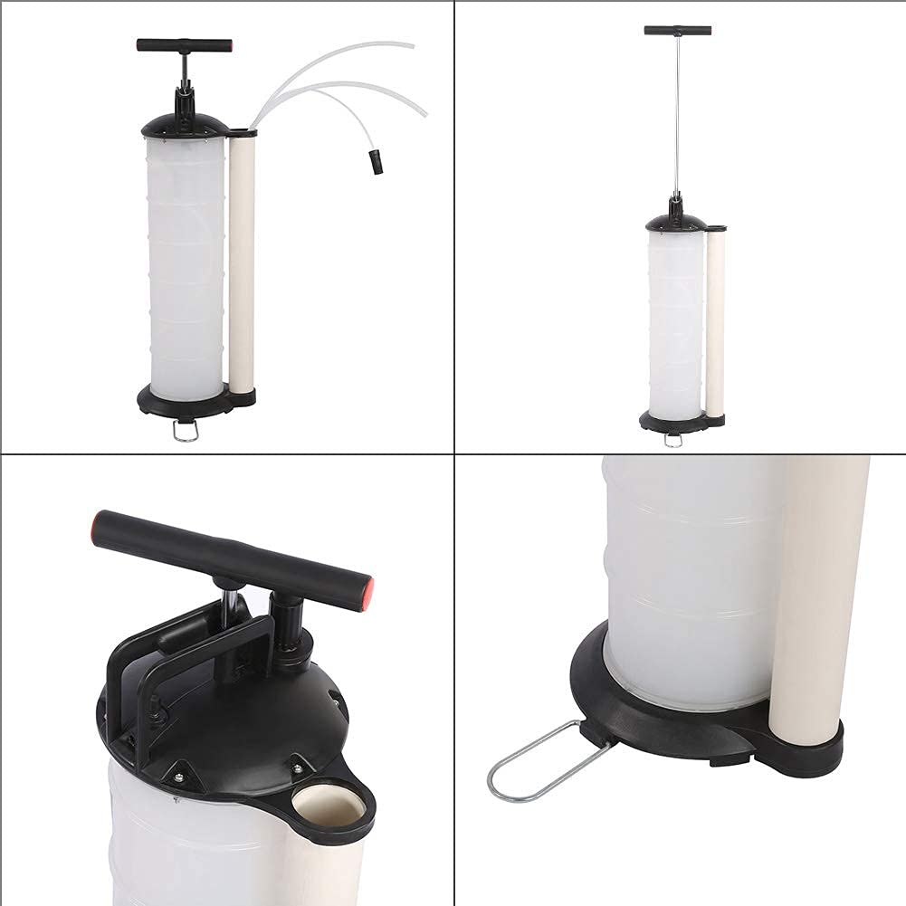 Ejoyous Bomba Manual de Extracción de Aceite, 7L Aceite Líquido Extractor Bomba de Transferencia Vacío Bomba de Mano Bomba de Extracción de Líquidos con Manguera para Coche Motocicleta Motor de Barco