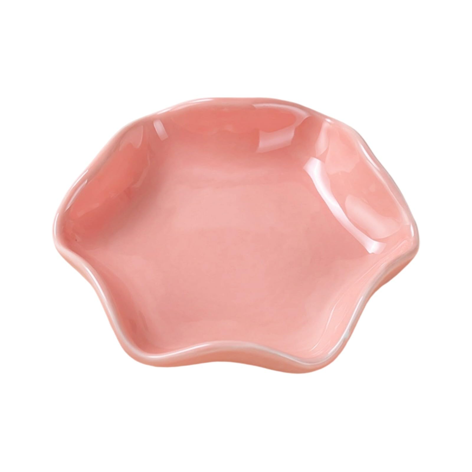 Tsophreniq Ceramic Spoon Rest with Wide Grooves Flower Pattern Holds Multiple Utensils Securedly on Stovetop Flower Molded Spoon Rest