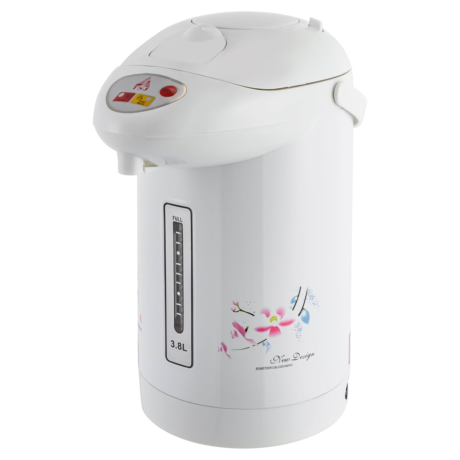 GXFCHYL 3.8L (128.5 Oz) Electric Kettle Stainless Steel Hot Water Dispenser Countertop Portable Water Boiler 750W Hot Water Kettle,Instant Auto Boiler and Warmer for Tea & Coffee,White