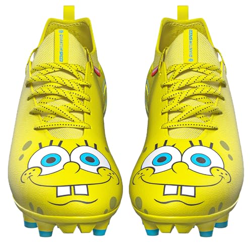 Phenom Elite Spongebob Football Cleats Quantum Speed 2.0 | SprintSense Traction | Lightweight Men's Football Cleats | Official Nickelodeon Gear | American Football Shoes2