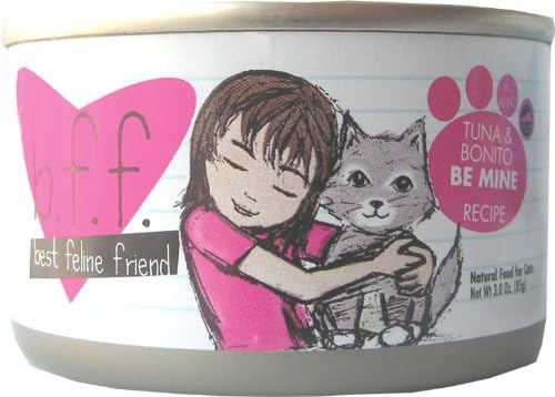 Best Feline Friend Cat Food, Tuna & Bonito Be Mine Recipe, 5.5-Ounce Cans (Pack of 16)