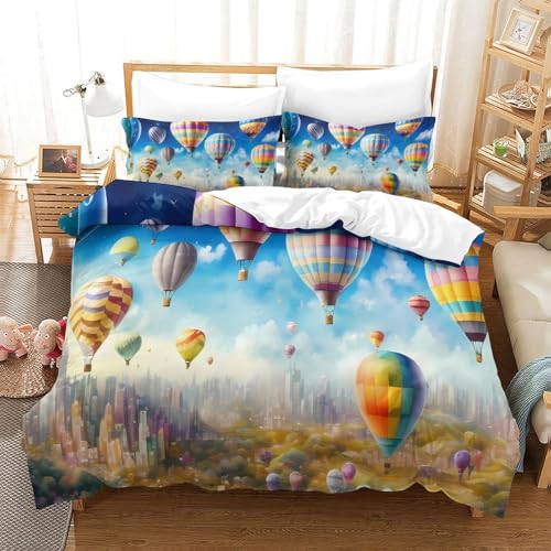 Housse de couette chevaux hypoallergique douce parure de lit super king en microfibre - 3