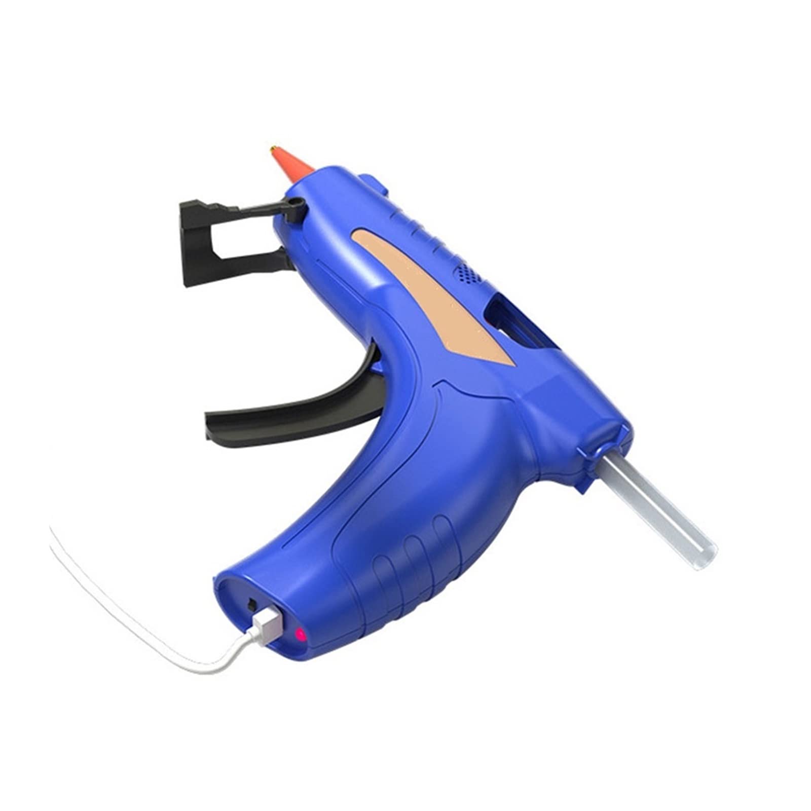 Pistola per Colla a Caldo Senza Fili, Batteria al Litio, Pistola per Colla a Caldo Portatile, Anti-Perdita/scottatura, Mini Pistola Adesiva in Silicone con Ricarica USB, Strumento