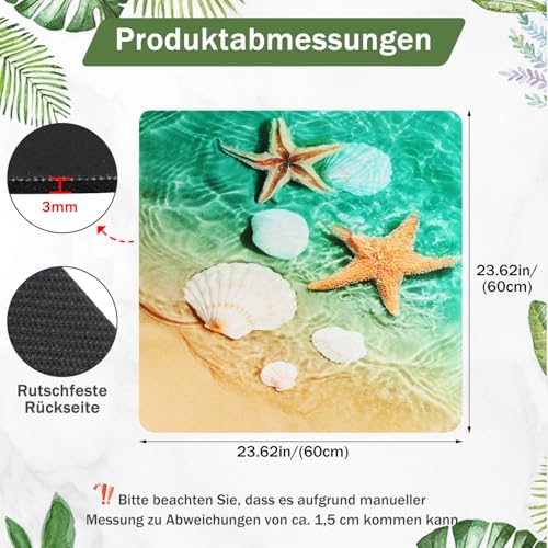 Nuyoah Waschmaschinenauflage Waschmaschinenbezug 60x60cm Waschmaschinenabdeckung Staubschutz Rutschfest Waschmaschine Bezug Abdeckung Küchen Abwaschbar Zuschneidbare