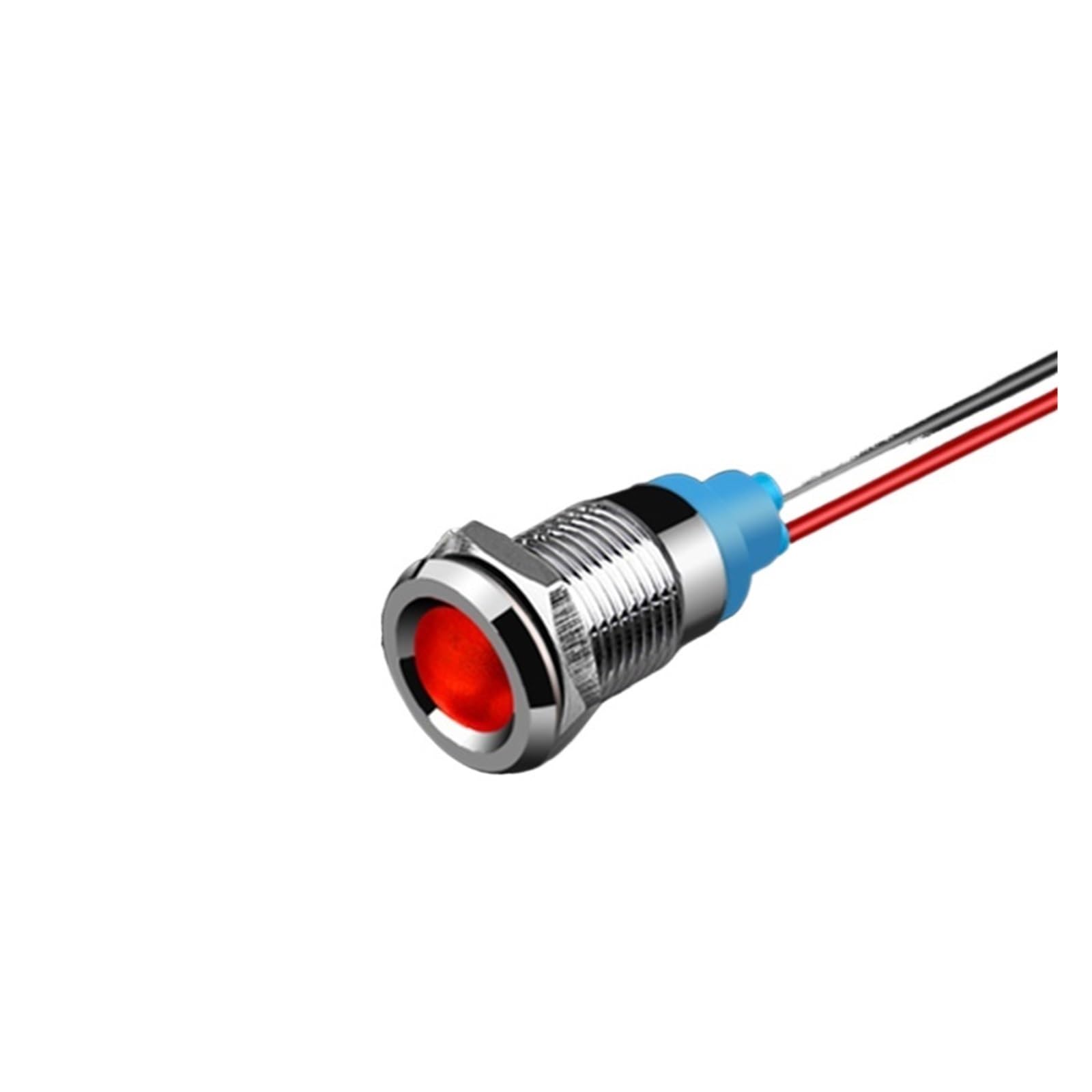 Indicateur lumineux LED 10mm étanche IP67 avec boîtier métal - 6