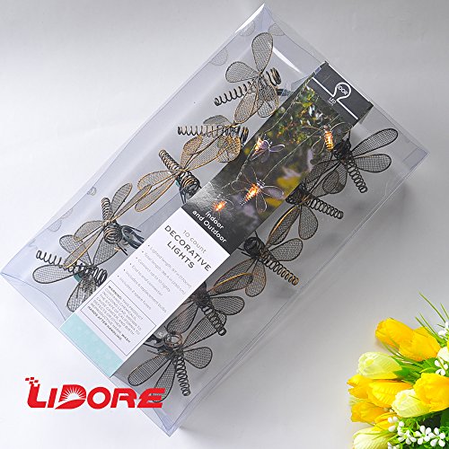 Lidore Vintage Style Metal Dragonfly String Lights For Garden Outdoor And Indoor Decoration Summer Lighting #TOP5