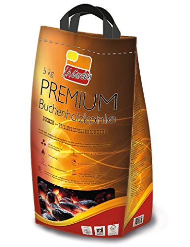 L.A. Garden Briketts Premium-Buchenholzkohlebriketts 5...