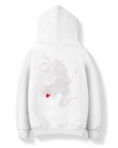 Niepce Inc Novelty Graphic Embroidered Hoodies for Men