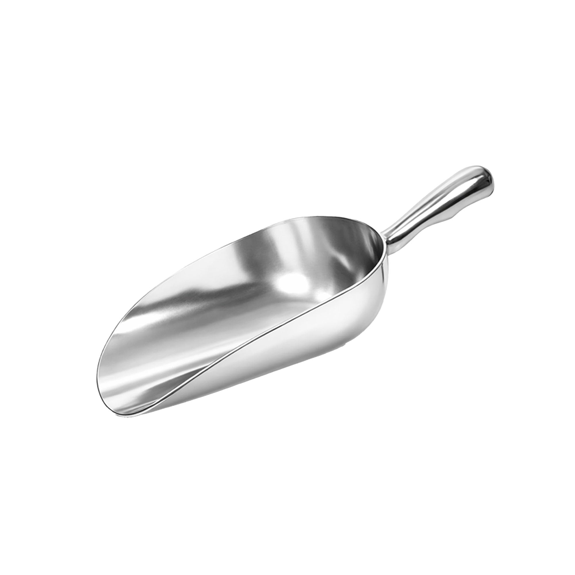 Chabrias Ltd 24oz Aluminium Metal Food Scoop – Large Heavy Duty Dry Goods Scoop for Flour Bins, Rice, Grain, Sugar, Bulk Ingredients & Pet Food Storage – Multipurpose Kitchen Ingredient Scoop