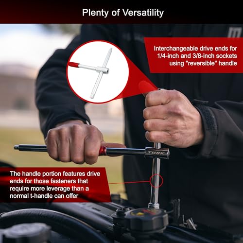 Image of Tusk Speed T-Handle - Durable, High-Performance Tool for Quick and Efficient Tightening and Loosening of Bolts and Fasteners