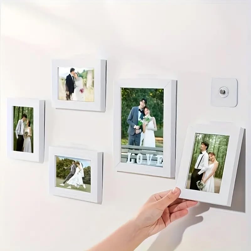 20pcs Picture Hangers Without Nails, Transparent Waterproof Picture Hanging Hooks, Adhesive Wall Hooks, Invisible Traceless Hook