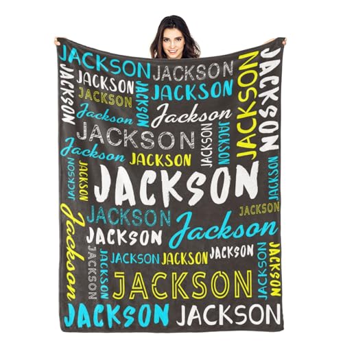Personalized Name Blanket Customized Baby Blankets for Girls Boys Adults Monogrammed Blankets and Throws Christmas Birthday Mothers Fathers Valentines Day Gift