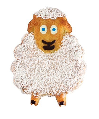 Foto von Dr. Oetker 2505 Oetker Silikonform Schaf, grüne Silikon-Backform aus der Serie Flexxibel Love, Kuchenform für österliche Kreationen (Farbe: Blau), Menge: 1 Stück