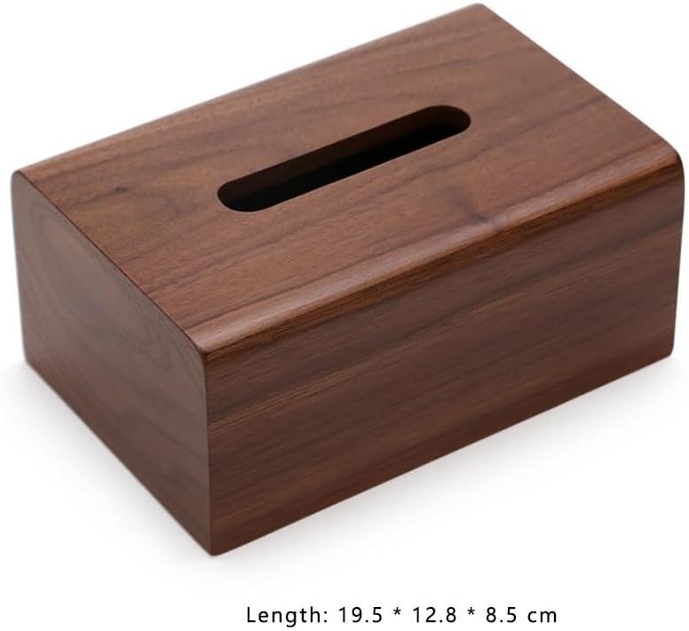 Chinese Wooden Tissue Box Office Use Household Living Room Version Drawer Black Walnut Wood image 5