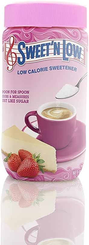 Sweet'N Low Spoon For Spoon Calorie Sweetener 40g – Pink Bulk Granulated Sugar Substitute – Zero Calorie Diabetic Friendly Sweetener for Cooking, Baking, and Beverages – Includes Measuring Spoon