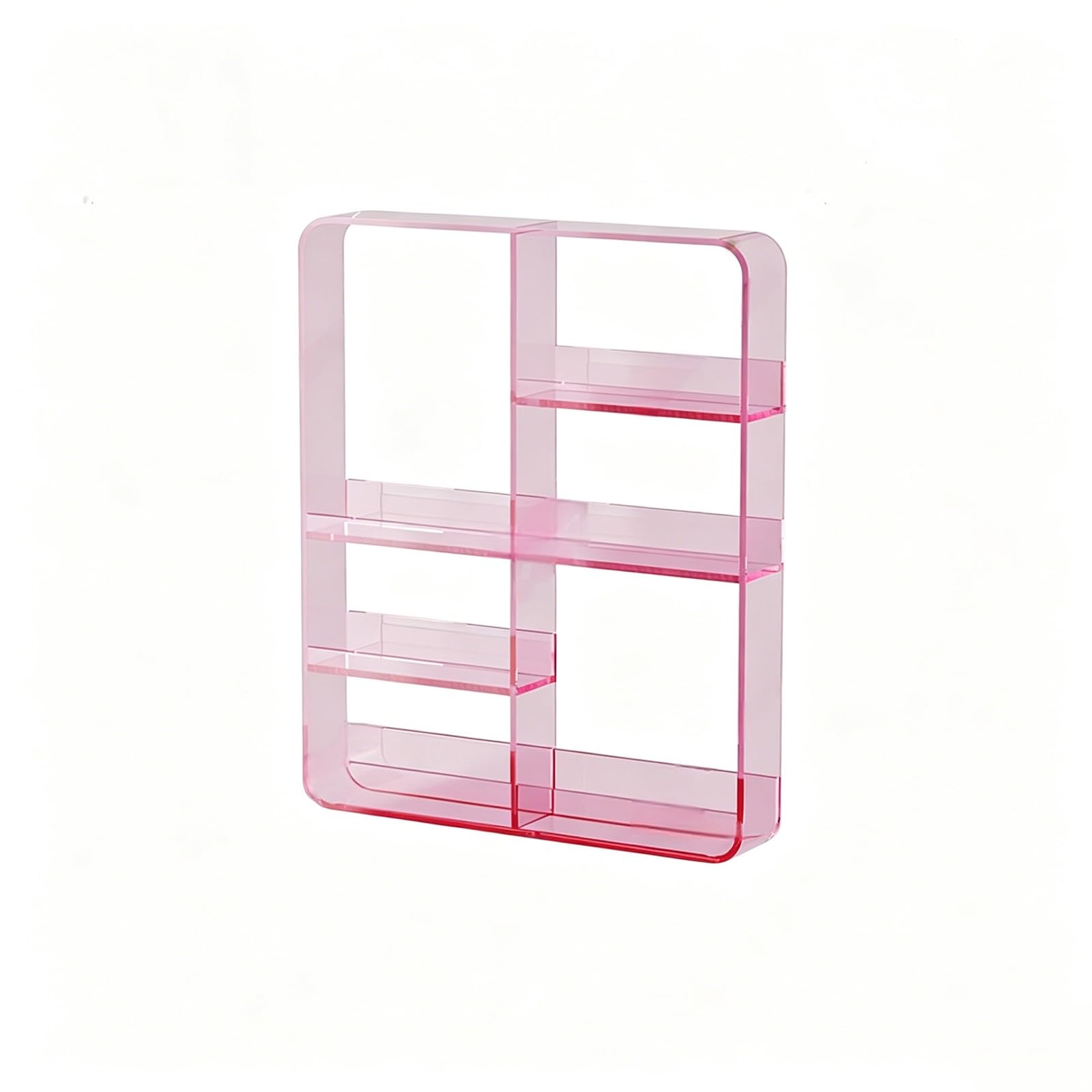 Dexinhdh C Lear Acryli Floating Shelves, Wall-Mountable Raft Paints Holder, No-Drill Vanity Osmetics Storage Abinet For Bedroom, Bathroom, Kitchen, Living Room Decor(C)