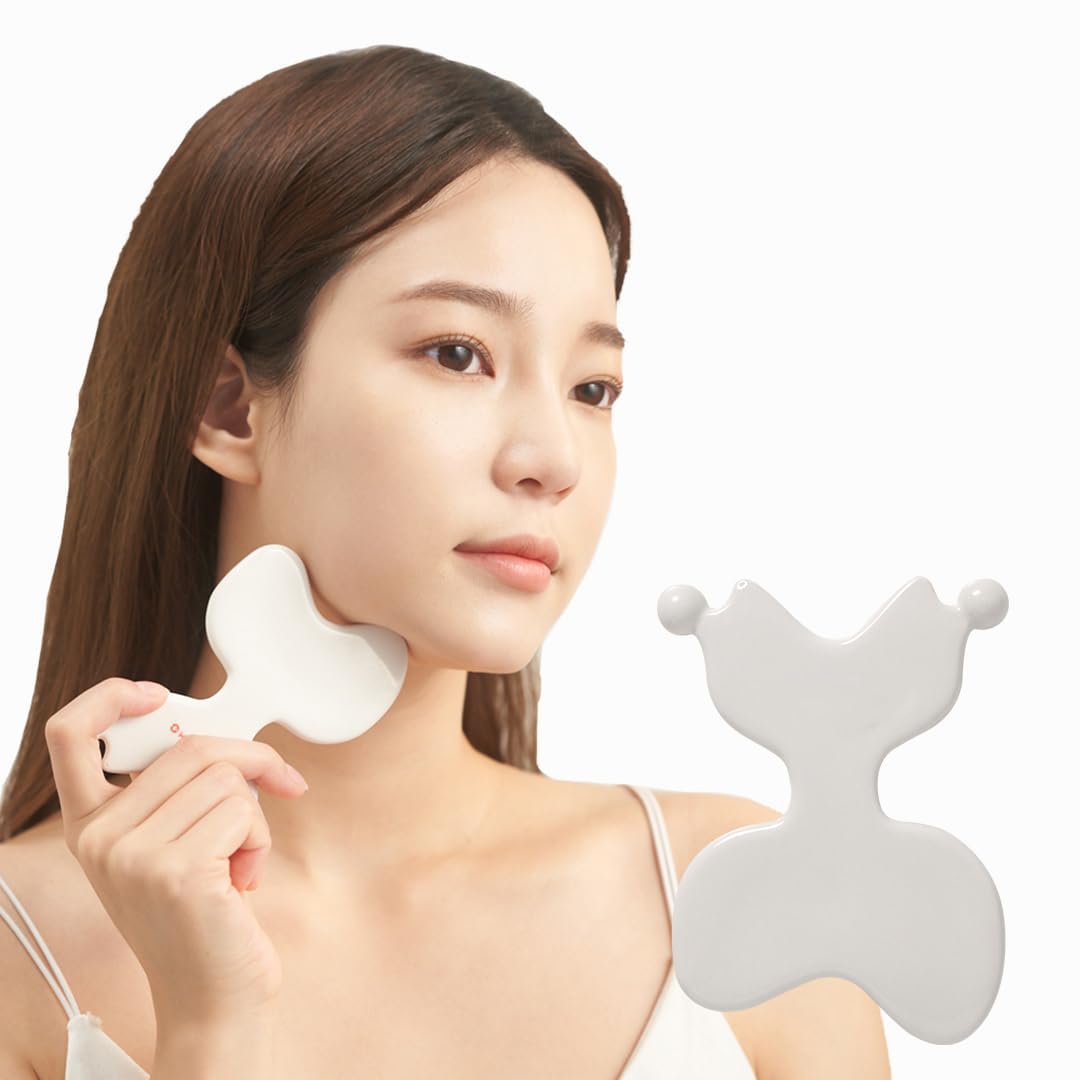TERRIFIGua Sha Massage Tool, Body Massage Tool, Ceramic Gua Sha, for Promotes Blood Flow Prevents Wrinkles Removes Toxins, Facial Massager