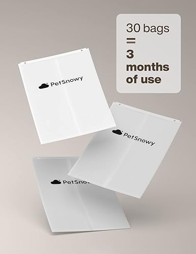 Miniatura 7 de PetSnowy SNOW+ - Revestimientos para cajas de arena para gatos, bolsas de cajón de residuos autosellantes para caja de arena automática para gatos,