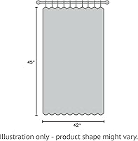 Vista 8 de VOGOL - Cortinas naturales para ventanas, paneles y cortinas con dobladillo para barra de filtrado de luz para decoración del hogar