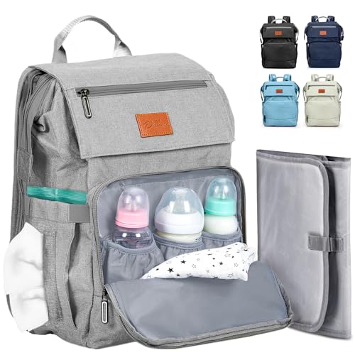 Image of PILLANI Baby Diaper Bag Backpack - Large Bag for Boys & Girls - Diaper Backpack - Travel Diaper Bags with Changing Pad - Baby Registry Search Stuff & Shower Gifts - Newborn Essentials Must Haves Mom