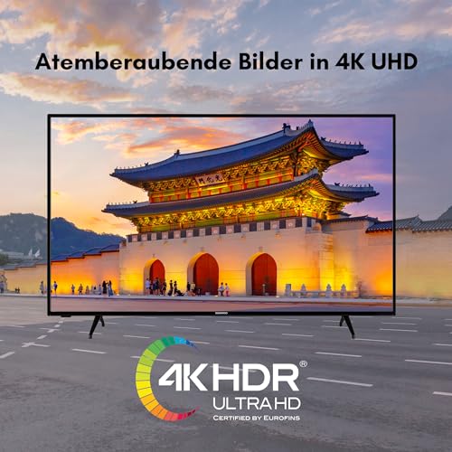 Daewoo Android TV 43 Zoll Fernseher (4K UHD Smart TV, HDR Dolby Vision, Dolby Atmos, Triple-Tuner) D43DM54UANSX – Bild 7