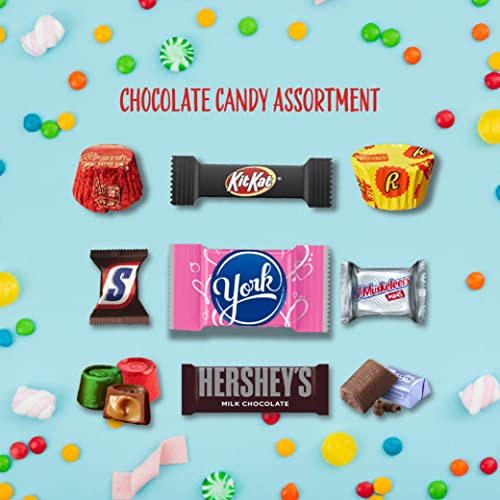 Chocolate Candy Variety Pack - Reesescups, Hershey's Nuggets, Kitkat, Rolo, York, Snickers Bars - 3-Pound Bulk Bag #TOP3