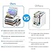 DESIGNA Stackable Mesh Desk Organizer with 3 Sliding Letter Trays 4 File Holders 2 Side Compartments & Pencil Holder Non-slip All In One Desktop Accessories Organizers Office Storage, Champagne