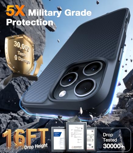 TORRAS Stronger Magnetic & Shockproof for iPhone 16 Pro Case,Military Grade Drop Protection,Flawless Compatible with MagSafe for iPhone 16 Pro Case - Image 6
