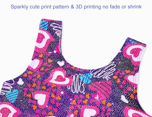 Image of Domusgo Gymnastics Leotards for Girls Sparkly One Piece Biketard Size 1-10Y