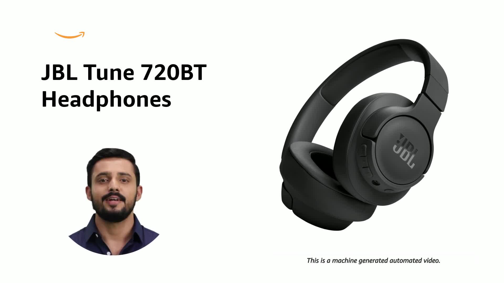 JBL Tune 720BT ブラック ワイヤレスヘッドホン JBL Tune 720BT Wireless Over Ear Headphones with Mic, Pure Bass
