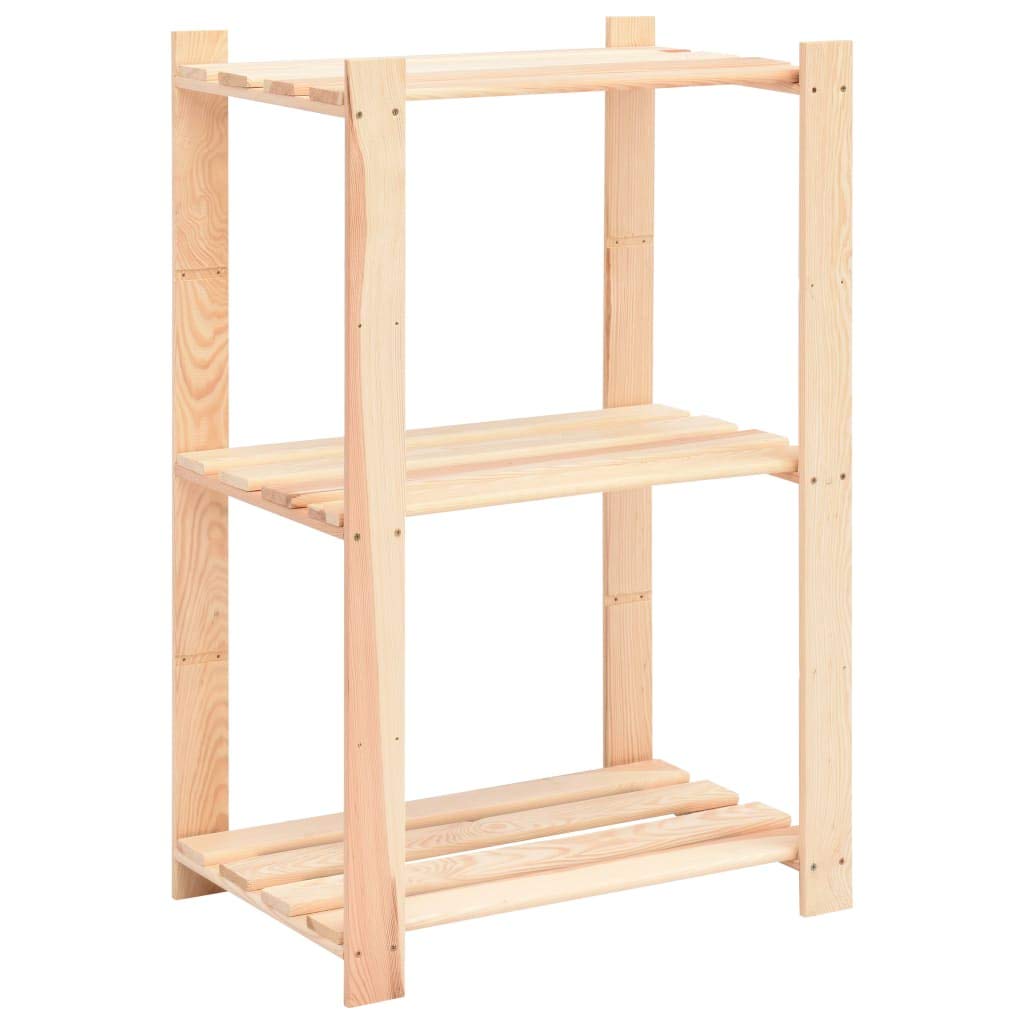 Générique Étagères de Rangement à 3 Niveaux 10 pcs 60x38x90 cm Pin 150 kg,Entreprise & Industrie,Stockage Industriel,Étagères industrielles,3051124