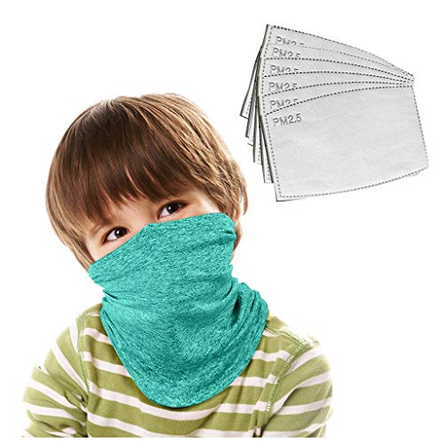 Bandana Scarf Kids Protection Filter Reusable Washable Balaclava Snood Children Windproof Dust Snood