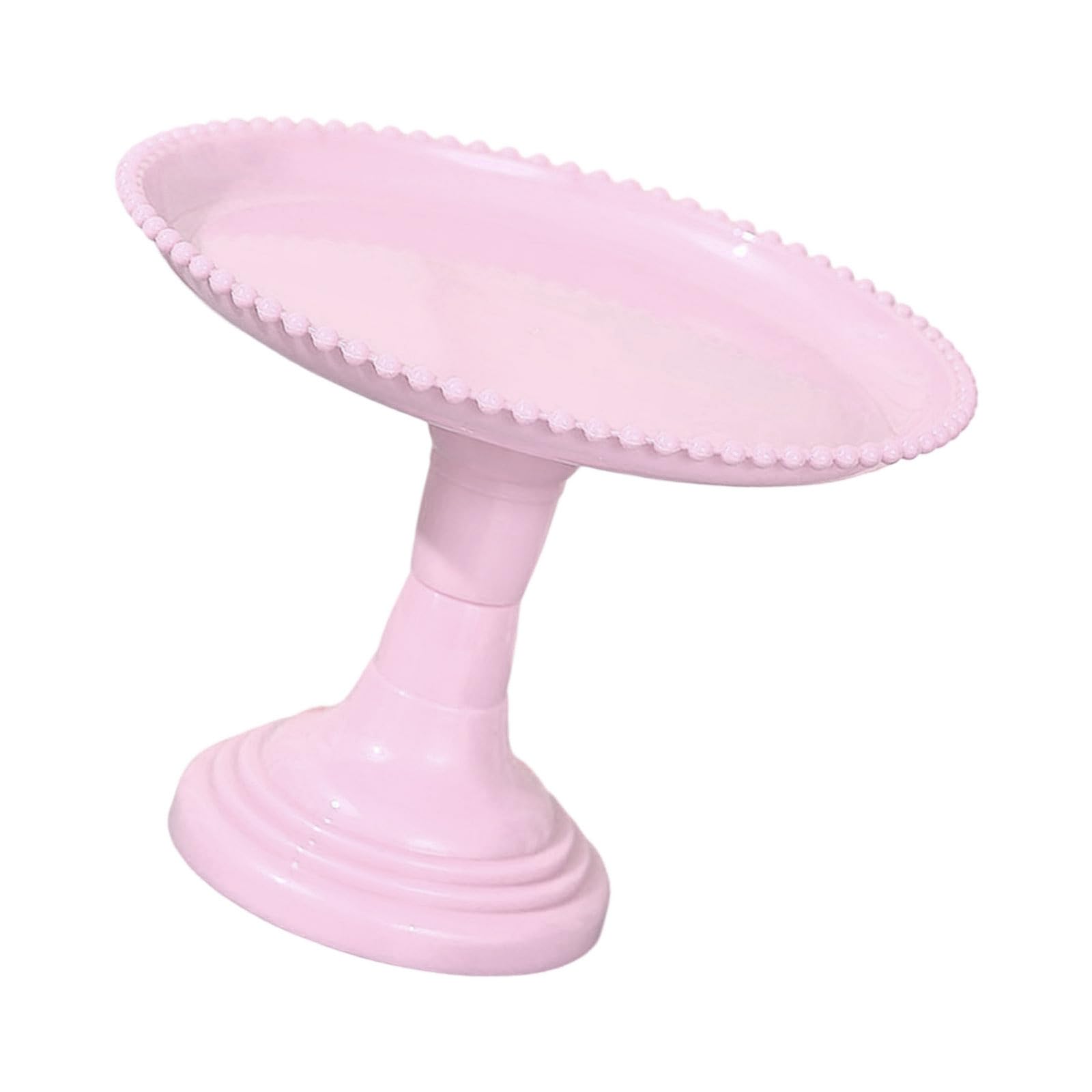Xjdzineq Resistant Base Tall Dessert Display Stand Snacks Fruit Serving Plate Elegant Construction for Celebration Dessert Presentation Stand