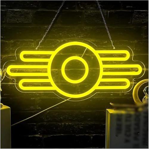 Panneau Fallout veilleuse néon mural pour décoration salon et bureau de jeu