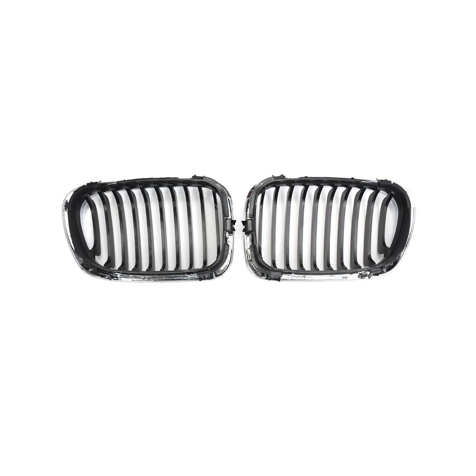 Parrilla parachoques E46 de 2 puertas con rejillas cromadas plata 6