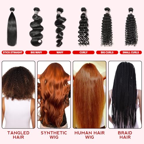 Image of Goiple 2PCS Synthetic Wig Milk Spray, Heat Thermal Leave-In Conditioner Wig Detangler Spray for Human Wigs, Conditioner ＆ Detangler 3 in 1 Moisturizer, Synthetic Hair Wigs Easy Combing
