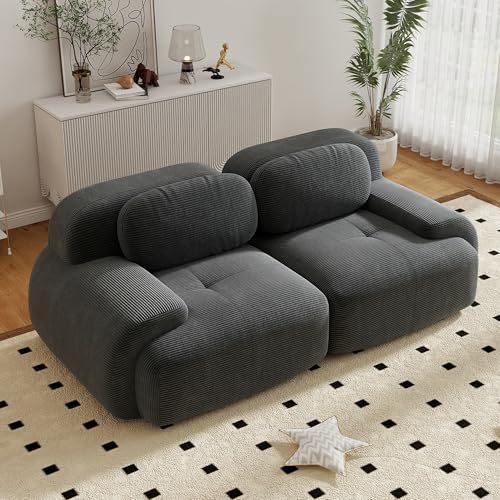Sofá de esquina de terciopelo arrugado para un dormitorio moderno y cómodo 4