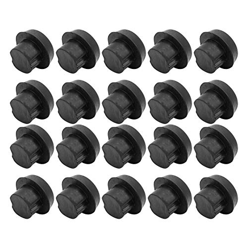 Horoper 20 pcs Billiard Bottom Rubber Plug Pad Pole Tail Cover Accessories Premium Billiard End - Your and Enhance Your Game
