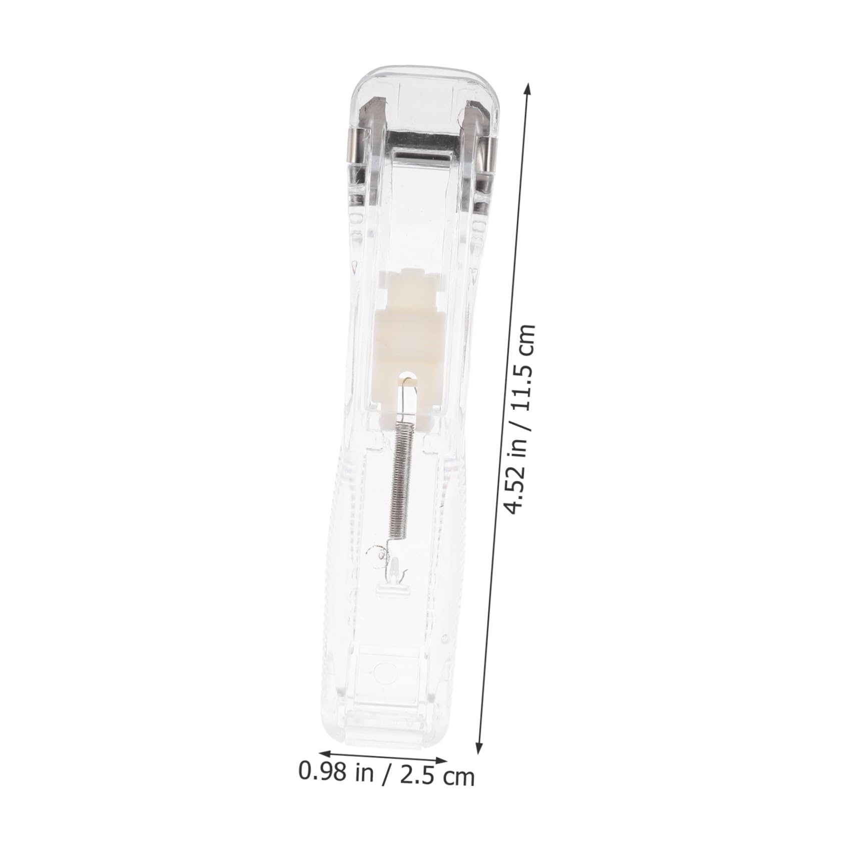 HOMSFOU 5 Set Pusher di cucitrice forniture per ufficio pinzatrice cucitrice compatta da ufficio per scrivania da tavolo a mano distributore di clip Metallo