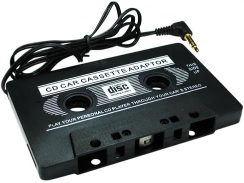 BLACK IN CAR CASSETTE TAPE ADAPTER FOR IPHONE 3G/4G MP3 IPOD NANO CD CASSETE NEW