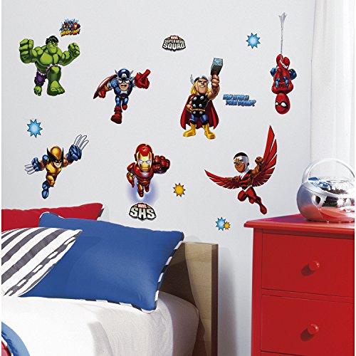 ROOMMATES RMK1751SCS Marvel Super Hero Squad Peel and Stick Wall Decals