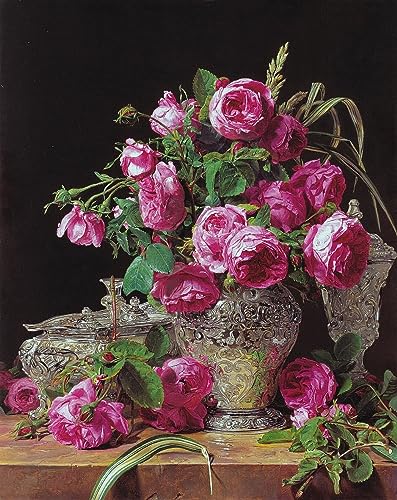 Impression d'affiches Rosen Ferdinand Georg Waldmüller art portrait décoration murale 60x90