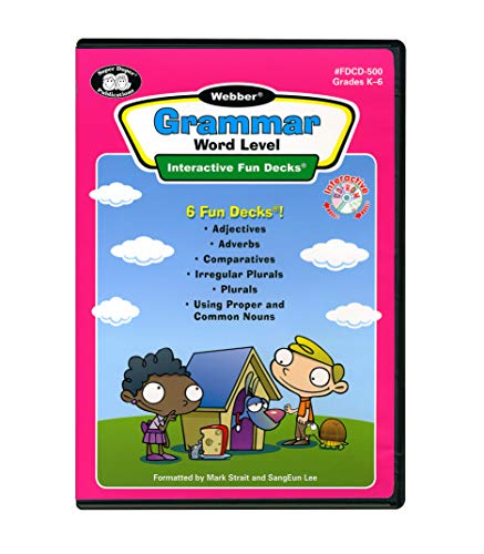 Super Duper Publications | Webber® Grammar Word Level Interactive Fun Decks CD-ROM | Educational Learning Resource for Children