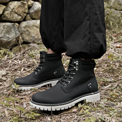 Image of Mens Snow Boots Fur Lined Hiking Boots Waterproof Anti-Slip Outdoor Climbing Shoes