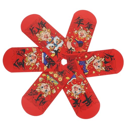 HOLIDYOYO 24個中国伝統模様の赤い封筒 お年玉袋 ポチ袋 中国正月や贈答用に 祝福や繁栄を願う耐久性ある和紙製